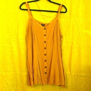 Torrid Mustard Cami Blouse size 3